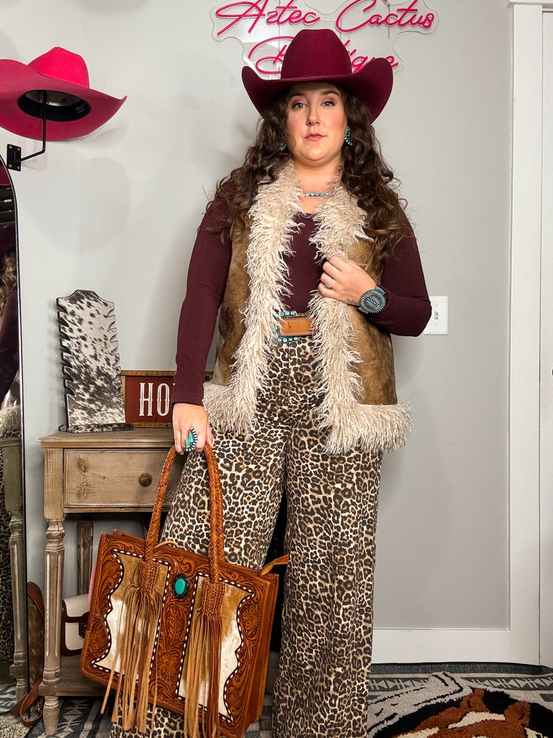 Fancy Sherpa Vest