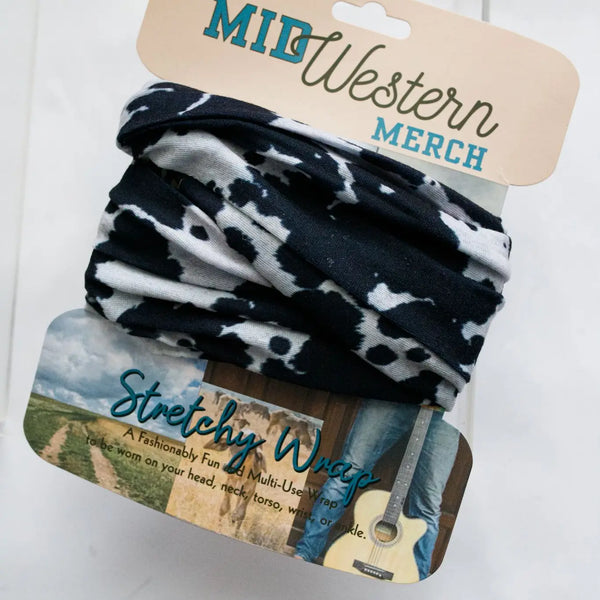 Cow Print Stretchy Wrap