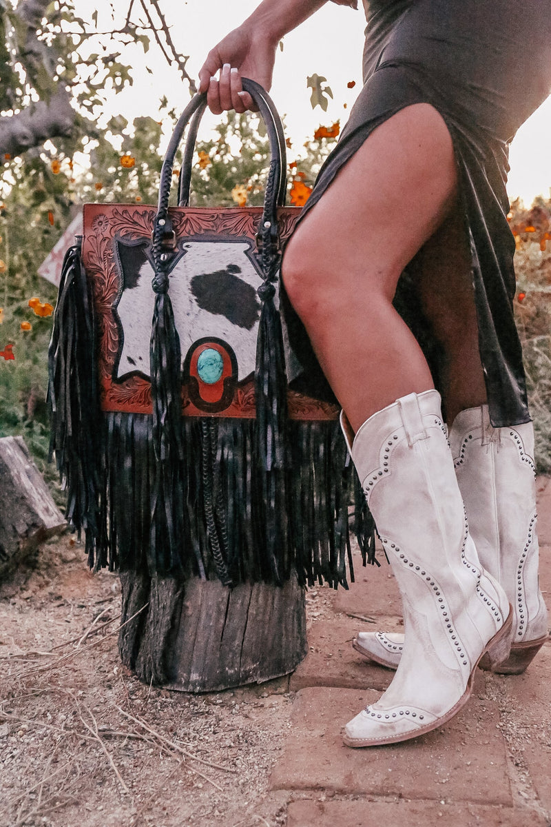 The Nashville Gunner Tote (With Fringe) a Haute Southern Hyde by Beth Marie Exclusive