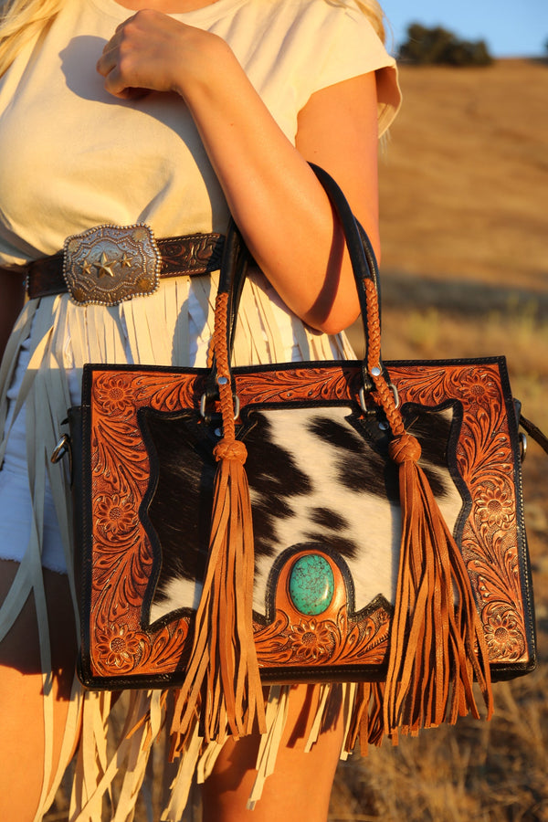 The Nashville Gunner Tote (No Fringe) a Haute Southern Hyde by Beth Marie Exclusive