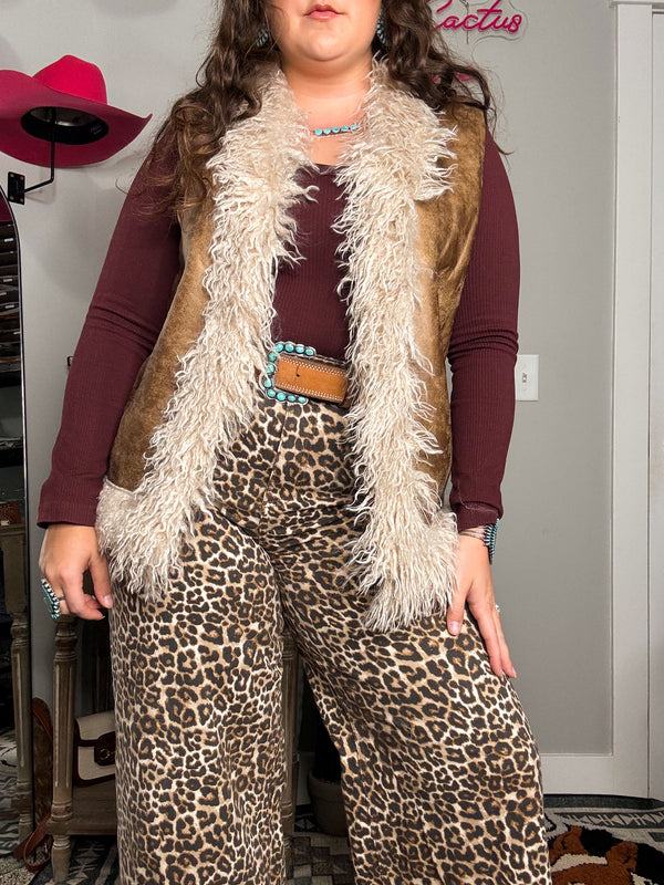 Fancy Sherpa Vest