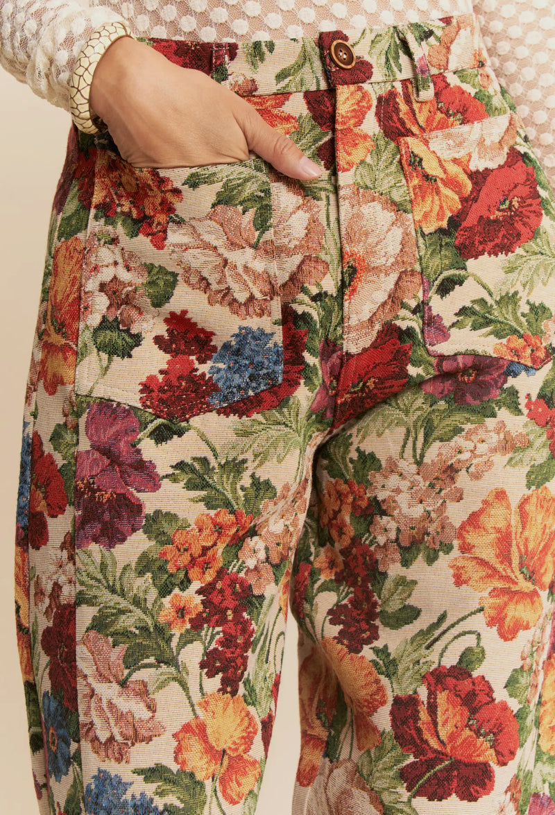 Flower Power Barrel Pants