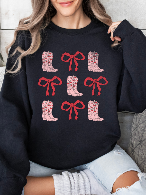 Bows and Boots Crewneck