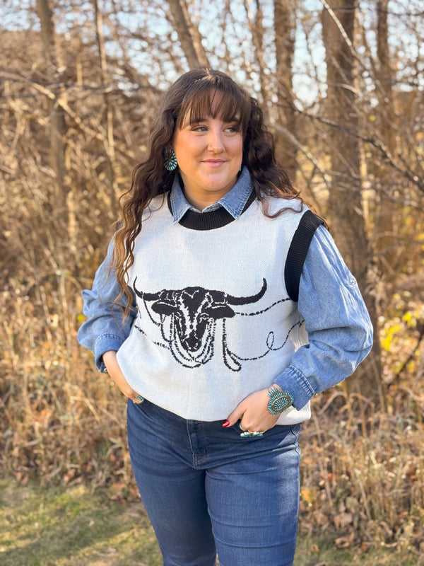 Lasso The Longhorn Sweater Vest