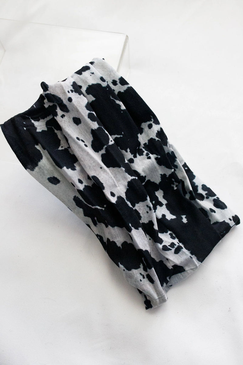 Cow Print Stretchy Wrap