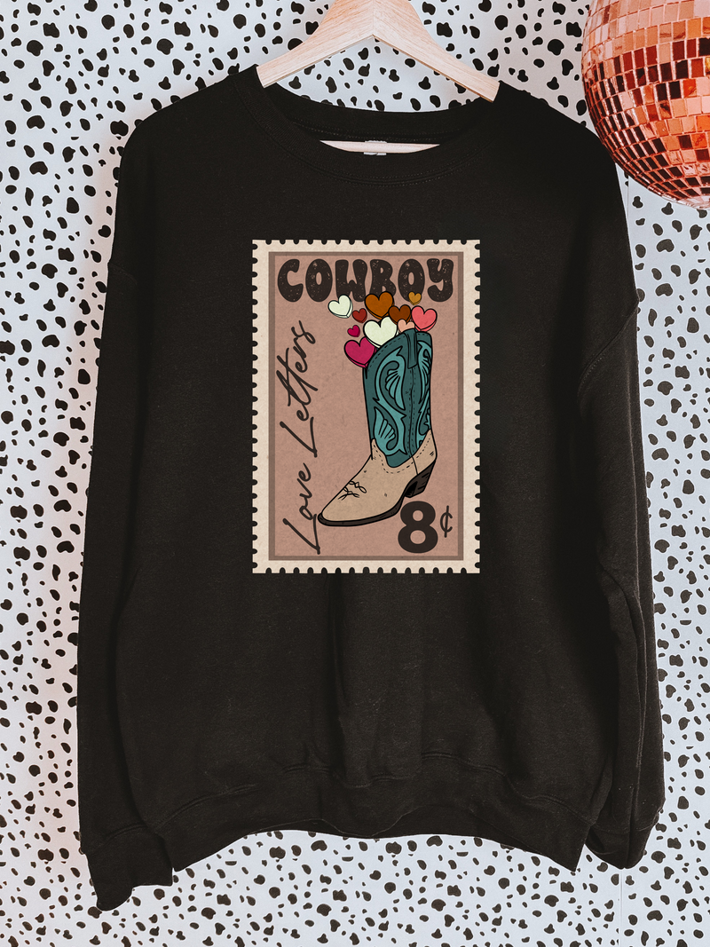 Cowboy Letters Crewneck *Black*