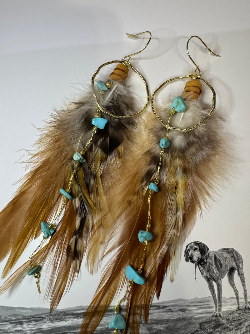Boho Feathers Earrings