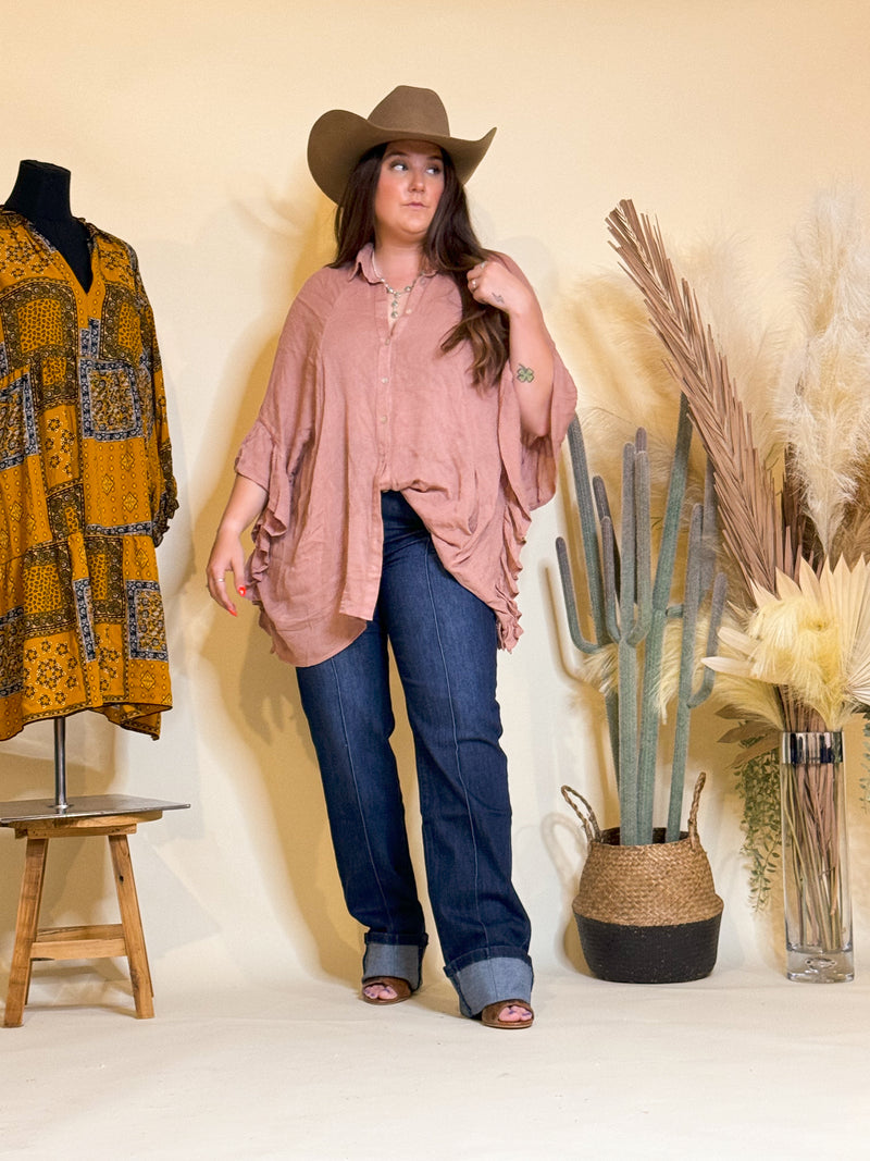 Joplin Tunic Shirt (Latte)