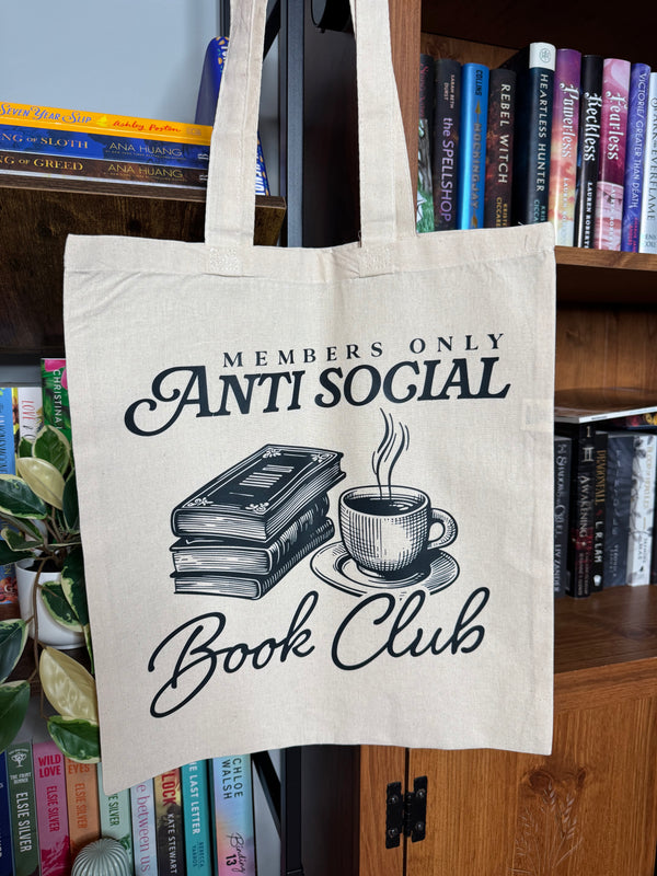 Anti Social Bookclub Tote Bag