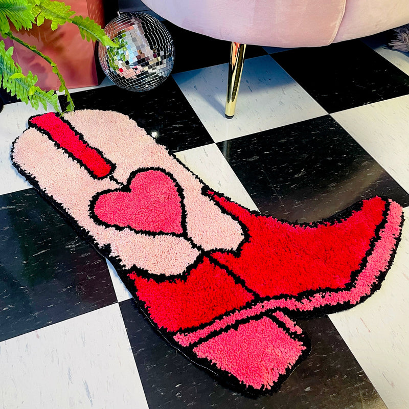 Pink Boot Rug