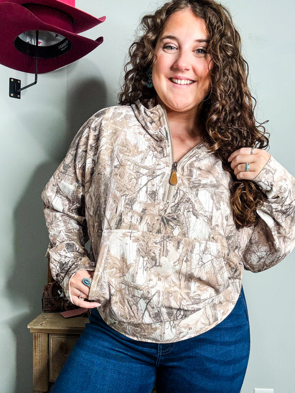Camo 1/4 Zip