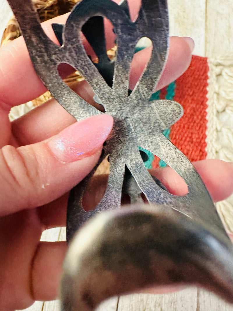 Handcrafted Turquoise & Sterling Silver Cuff Bracelet by Chimney Butte