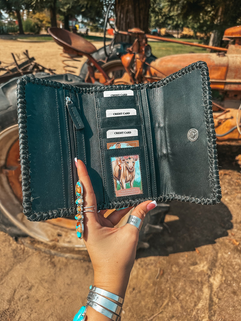 The Black Hazy Full Ryder Wallet a Haute Southern Hyde by Beth Marie Exclusive