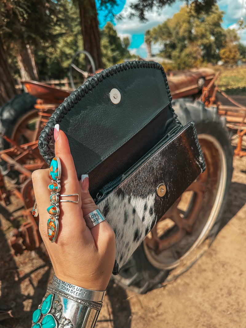 The Elva Wallet (Black Leather) Wallet a Haute Southern Hyde by Beth Marie Exclusive