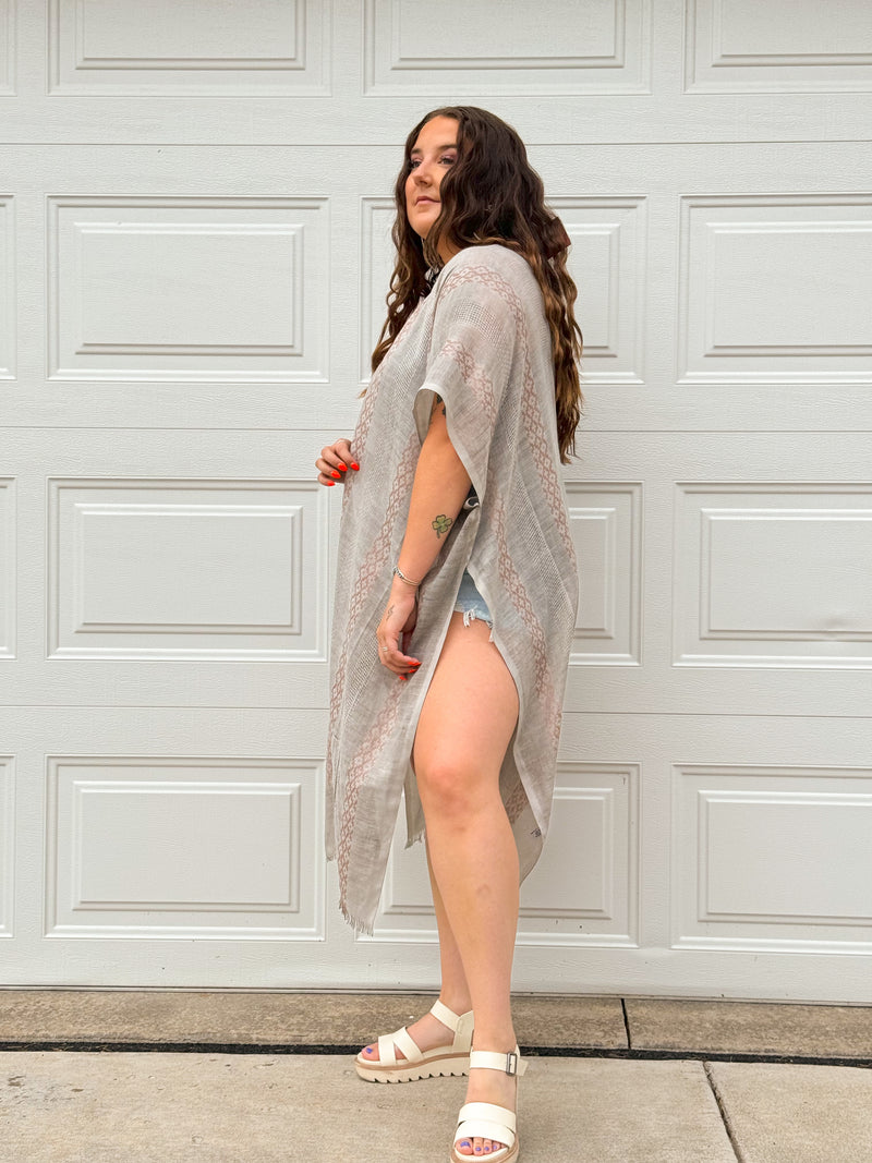 Coral Kimono *Grey*