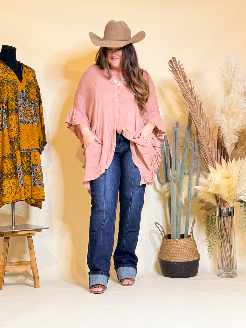 Joplin Tunic Shirt (Latte)