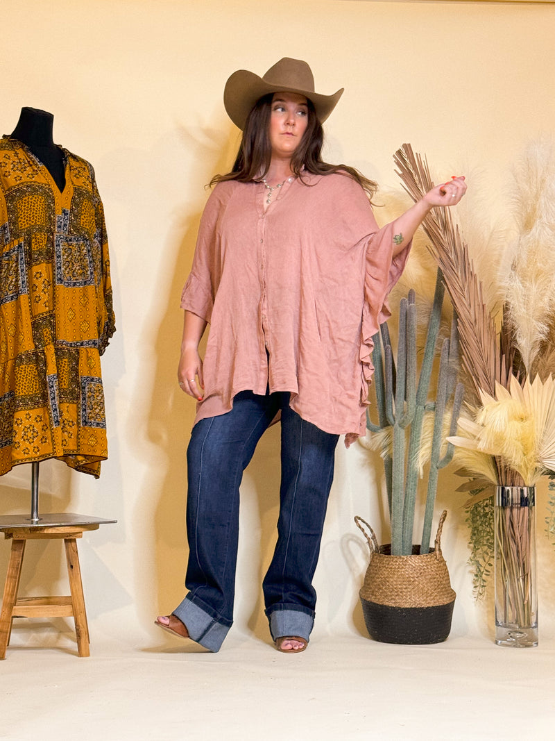 Joplin Tunic Shirt (Latte)