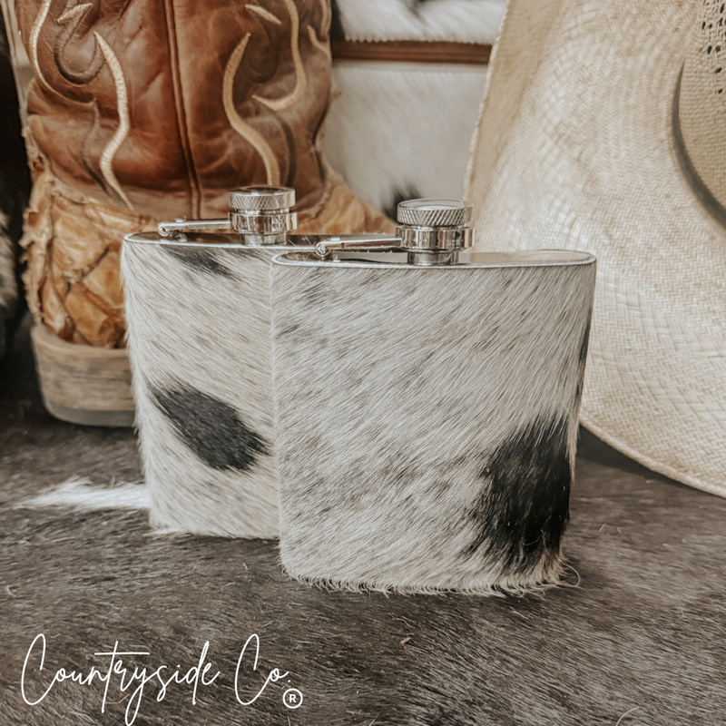 Cowhide Flask by Countryside Co.