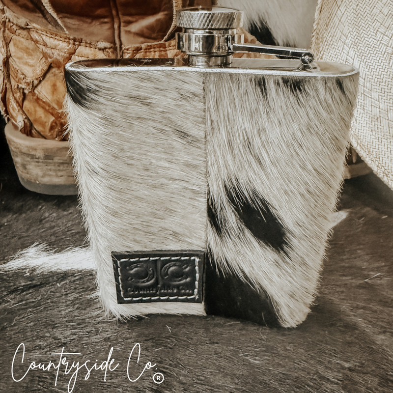 Cowhide Flask by Countryside Co.
