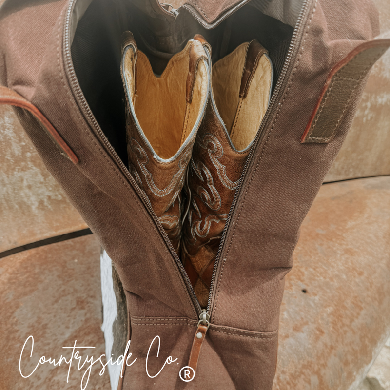 Cowhide Boot Bag