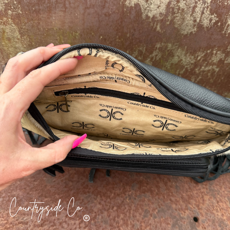 Austin Cowhide Sling Festival Bag by Countryside Co.