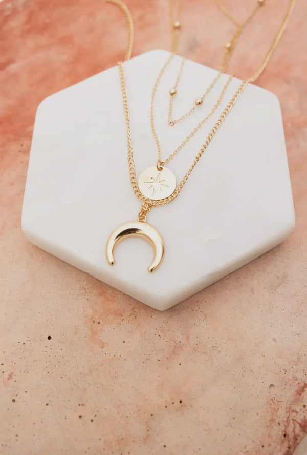 Moon Layered Necklace