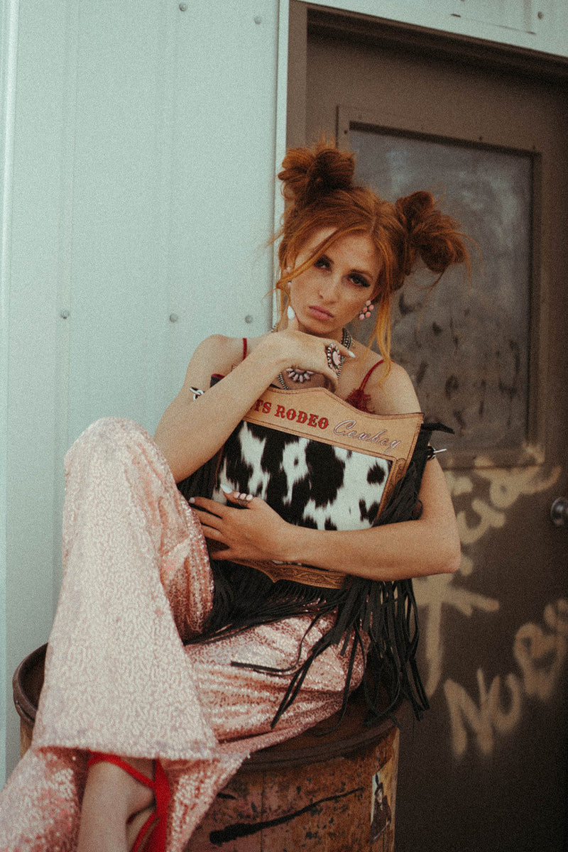 Let's Rodeo Cowboy Purse a Haute Southern Hyde by Beth Marie Exclusive