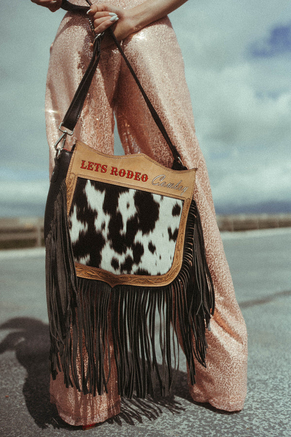 Let's Rodeo Cowboy Purse a Haute Southern Hyde by Beth Marie Exclusive