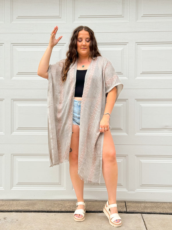 Coral Kimono *Grey*