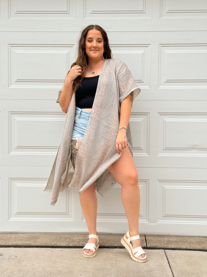 Coral Kimono *Grey*