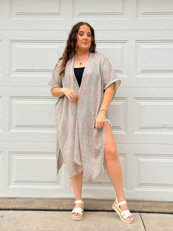 Coral Kimono *Grey*