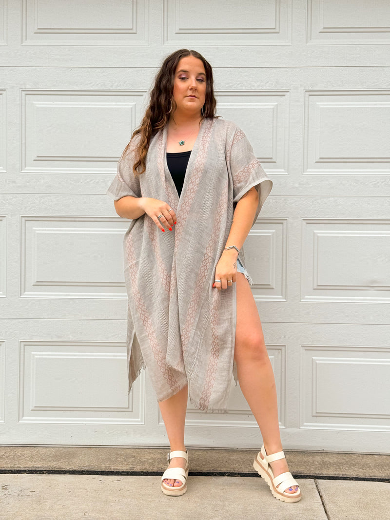 Coral Kimono *Grey*