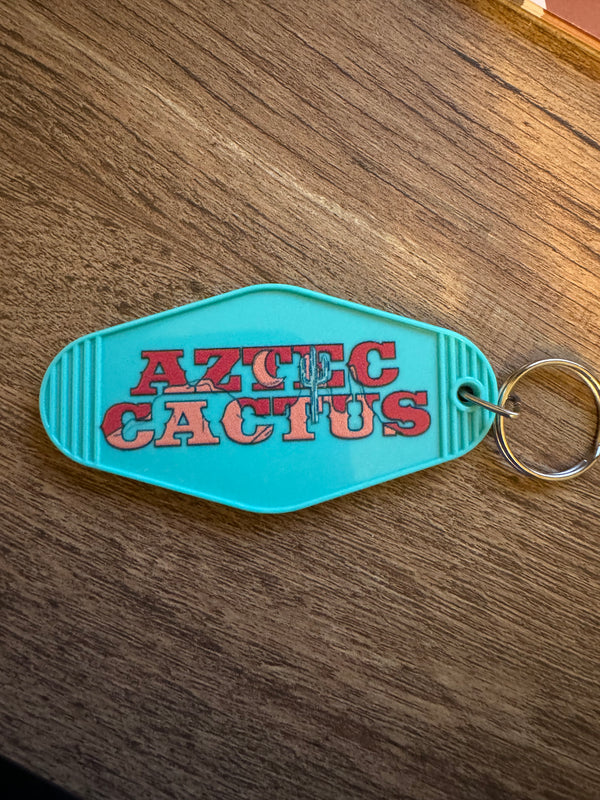 Aztec Cactus Keychain