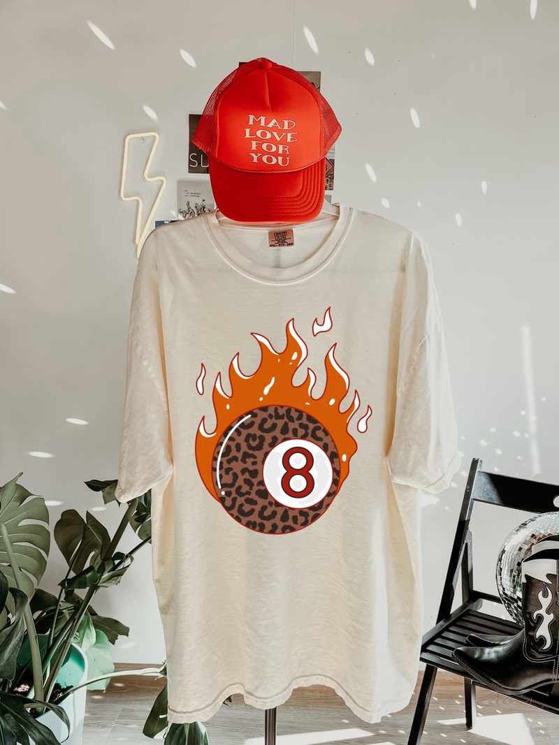 Flamin 8 ball Tee
