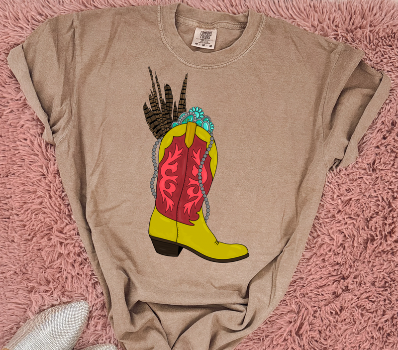 Feather in my Boot Tee🪶