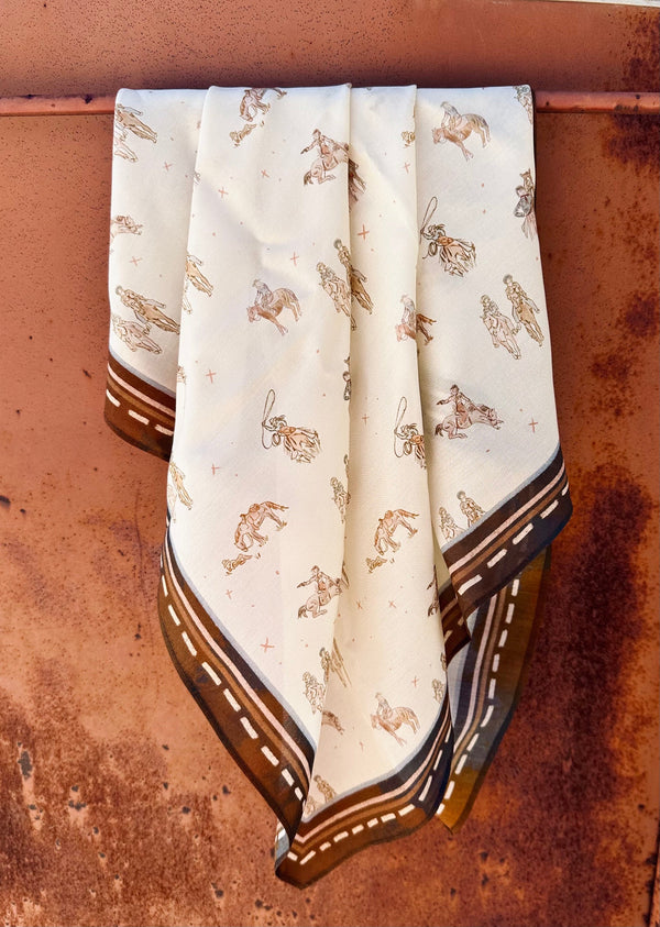 Saddle Club Silk Western Cowgirl Wild Rag Scarf