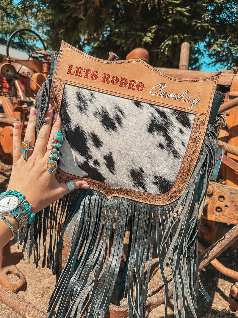 Let's Rodeo Cowboy Purse a Haute Southern Hyde by Beth Marie Exclusive
