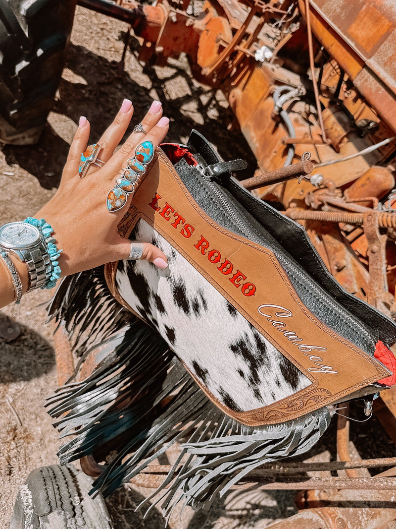 Let's Rodeo Cowboy Purse a Haute Southern Hyde by Beth Marie Exclusive