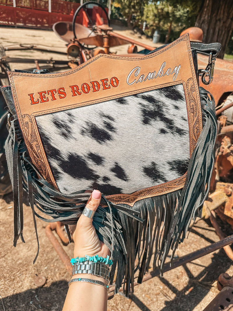 Let's Rodeo Cowboy Purse a Haute Southern Hyde by Beth Marie Exclusive