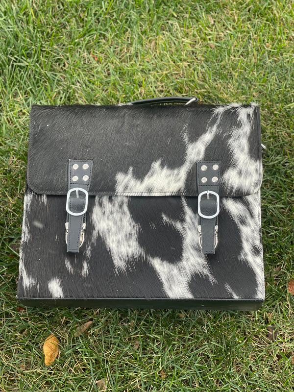 Black Cowhide Briefcase #2