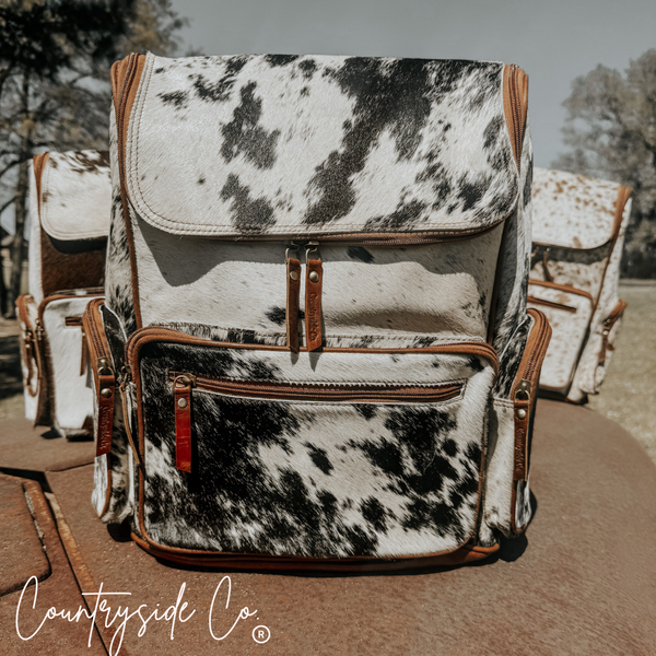 Boulder Cowhide Conceal Carry Backpack Bag by Countryside Co.