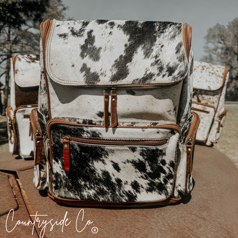 Boulder Cowhide Conceal Carry Backpack Bag by Countryside Co.