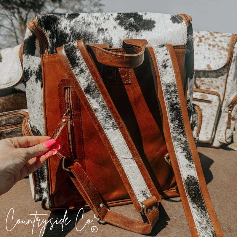 Boulder Cowhide Conceal Carry Backpack Bag by Countryside Co.