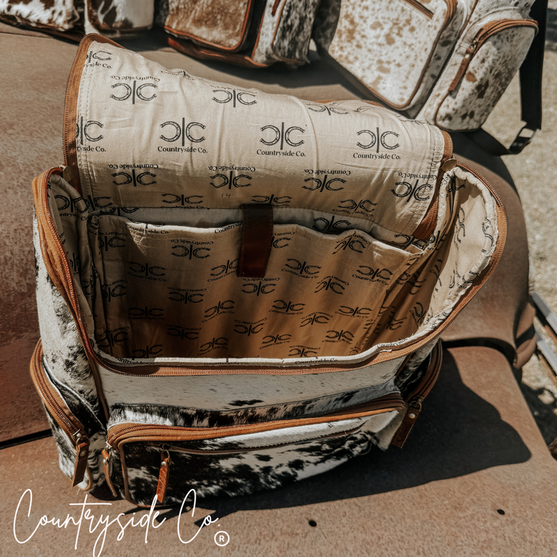 Boulder Cowhide Conceal Carry Backpack Bag by Countryside Co.