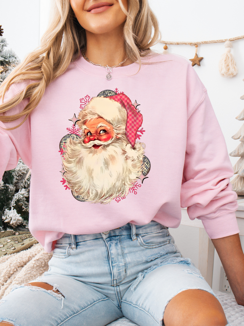 Pink Santa Crewneck