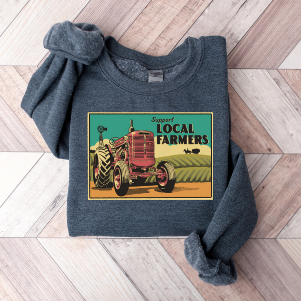 Support Your Local Farmers Crewneck