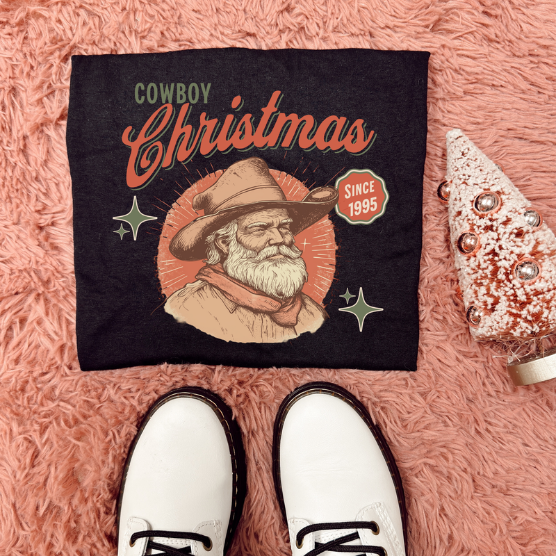 Cowboy Christmas tee