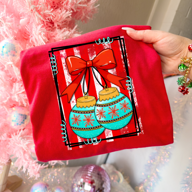 Christmas ornaments tee
