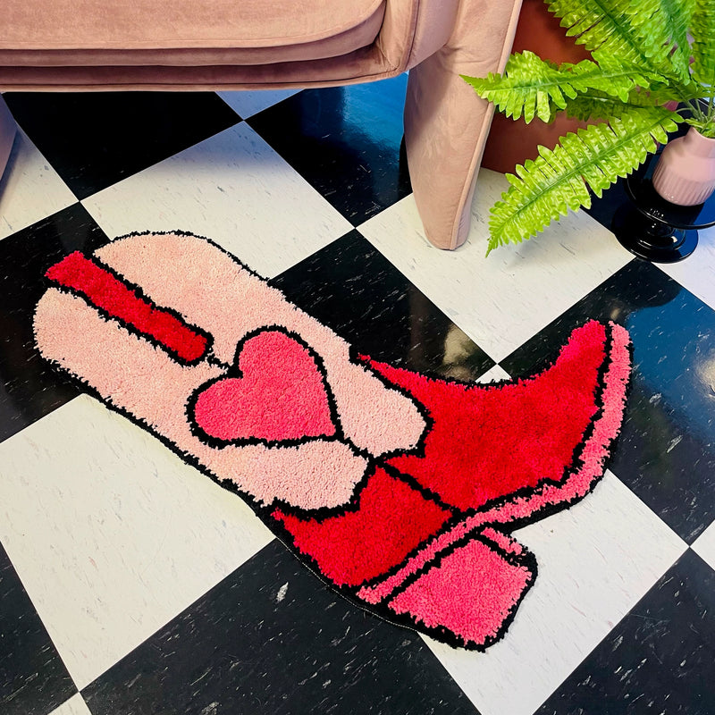 Pink Boot Rug