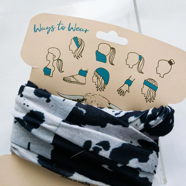 Cow Print Stretchy Wrap